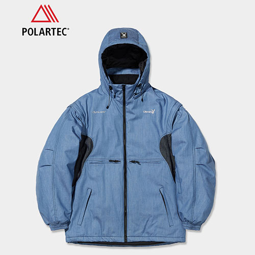 2324 디미토 폴라텍 플레이보이 X 디미토 디태쳐블 보드복 자켓 BLUE DENIM