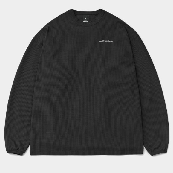 2627 디미토 LW 와플 롱슬리브 BLACK